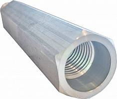 Шестигранные алюминиевые удлинители для алмазной коронки Kern 1 1/4 UNC, 100 мм Шестигранные алюминиевые удлинители для алмазной коронки Kern 1 1/4 UNC, 100 мм